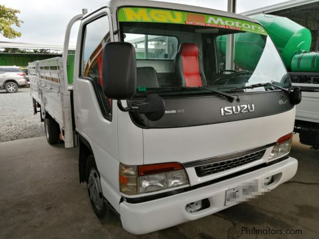 Used Isuzu NPR Wide ELF 14FT Cargo Dropside Truck with Lifter, Power